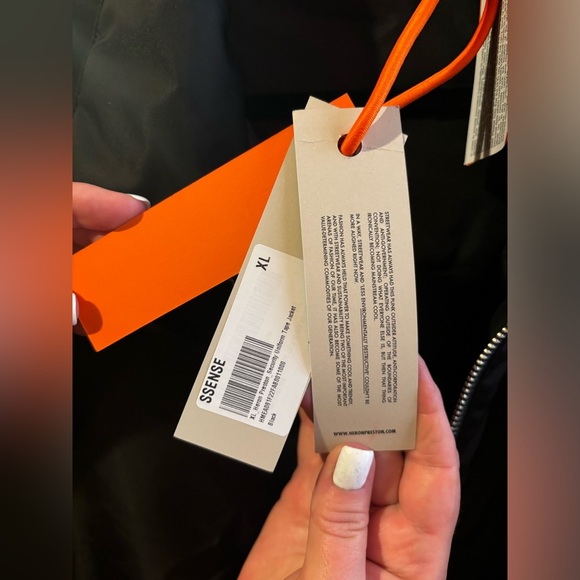 Brand New! Heron Preston Mens Reflective Jacket Size XL. RUNS BIG! - Picture 5 of 12